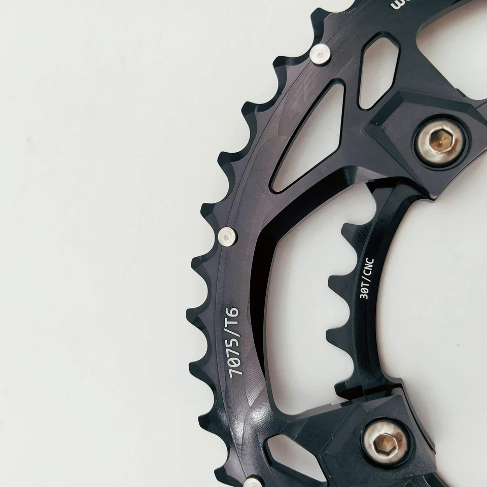 bikinGreen CNC 46/30T BCD 110 For Non Hidden 5 Bolts 9-12 Speed Chainring Set - Image 3 of 4