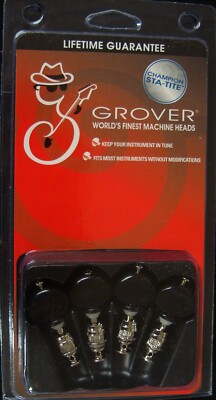 Grover 6B Nickel Champion  Ukulele pegs (Set of 4)