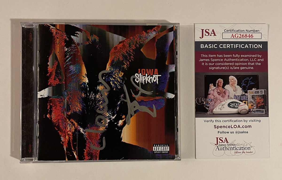 SLIPKNOT SIGNED IOWA CD CLOWN SHAWN CRAHAN JIM ROOT JSA COA SLIPKNOT SIGNED IOWA CD CLOWN SHAWN CRAHAN JIM ROOT JSA COA
