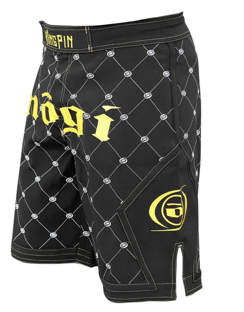 Kingpin Jiujitsu Fight Shorts by Nogi Industries BJJ MMA GOLD/BLACK eBay