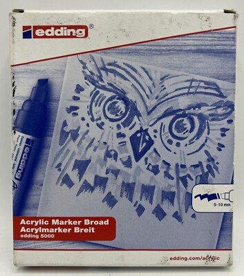Edding 5000 Acrylic Marker broad Pink  5 Pack Permanent acrylic paint