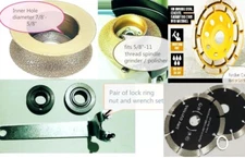 1 1/4" Full Bullnose 5" Grinding cup saw blade stone granite concrete grinder