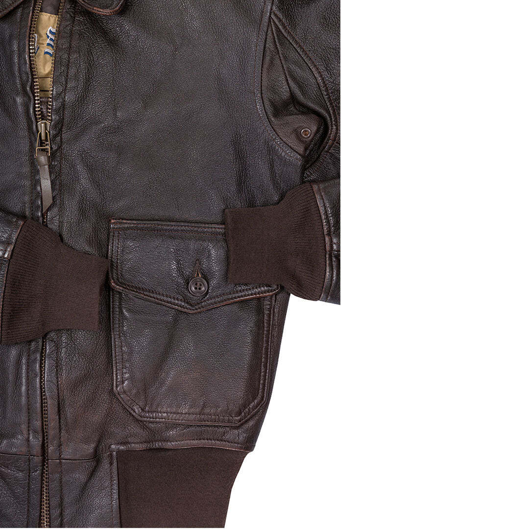 COCKPIT USA Navy Carrier Pilot's Jacket Brown Z21I024 USA Made | eBay