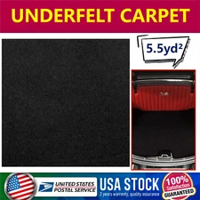 4.6㎡ Black Non-Woven Fabric for Carpet Home,RV Boat Truck & Car Trunk Liner