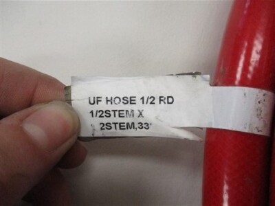 SEA TECH UNIFLEX WATER HOSE RED 33' FEET SF-858 K131126 MARINE