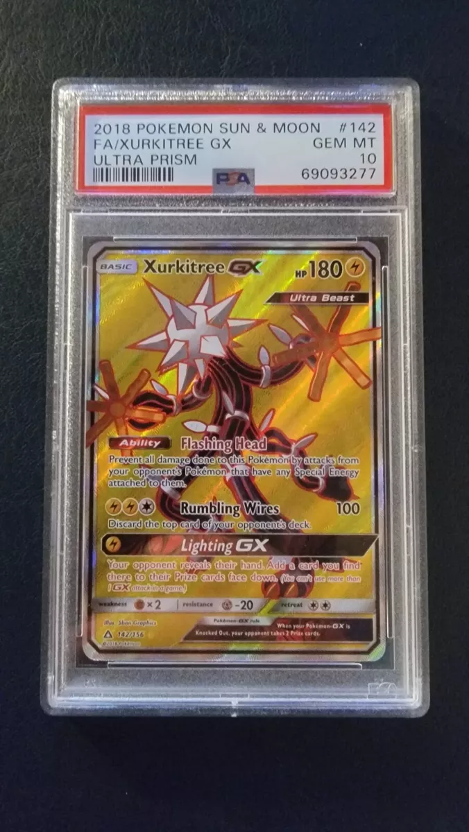 Pokemon Card - Ultra Prism 142/156 - XURKITREE GX (full art - holo