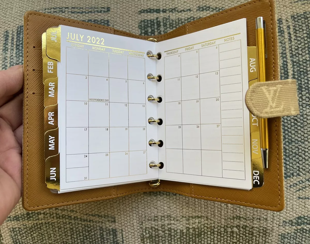 planner inserts 6 ring refill louis vuitton agenda