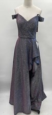 Blondie Nites Women Strapless Glitter Ball Gown For Prom / any occasion Size 5