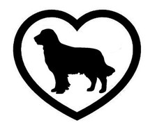 GOLDEN RETRIEVER HEART VINYL DECAL STICKER DOG BREED CHOOSE COLOR/SIZE