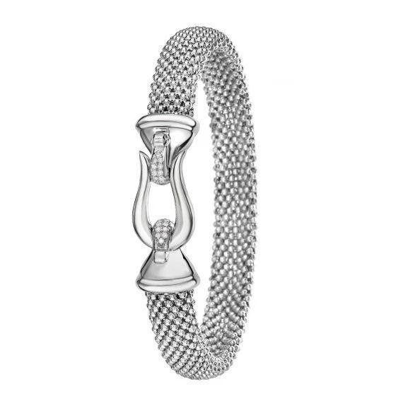 Pulseira de diamante ferradura Phillip Gavriel designer 0,925 prata design pipoca - Imagem 3 de 4