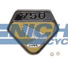 Honda Cb750 Left Side Cover Emblem Gold