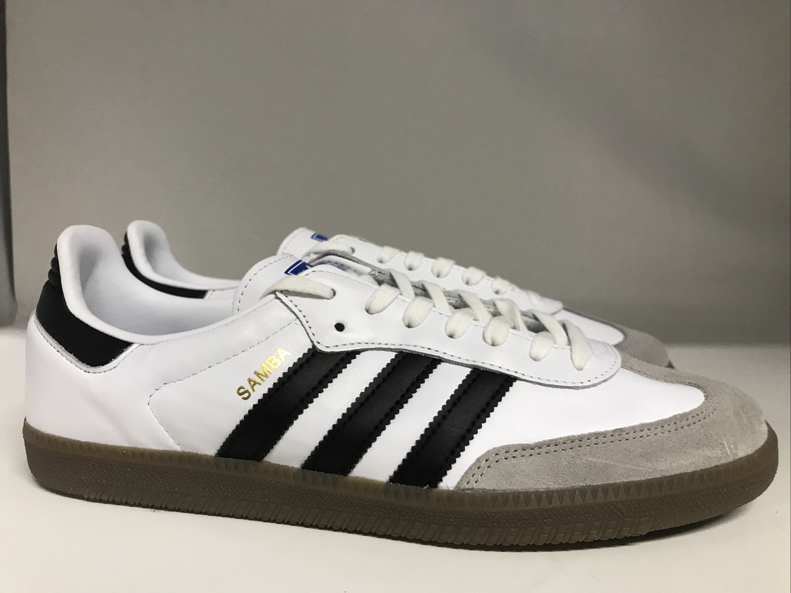 adidas samba white black gum