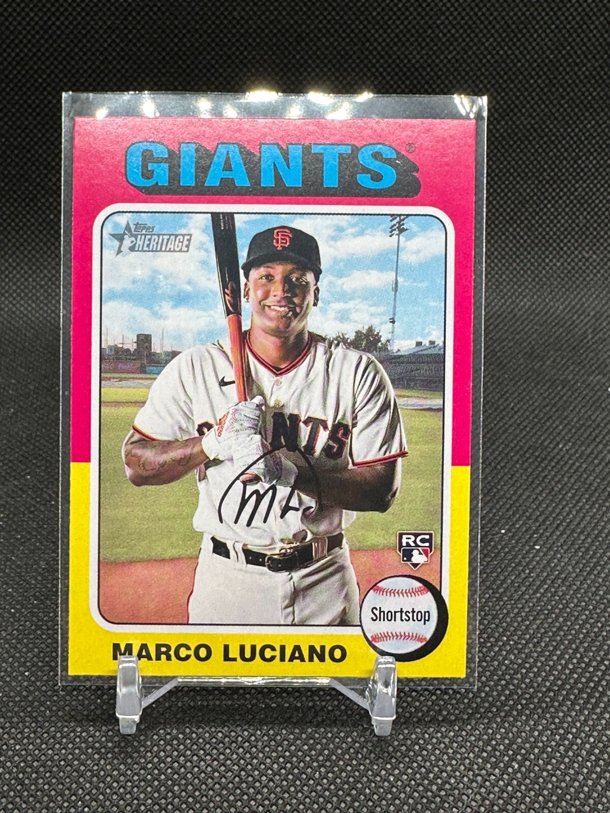 2024 Topps Heritage Marco Luciano ROOKIE #391 - San Francisco Giants