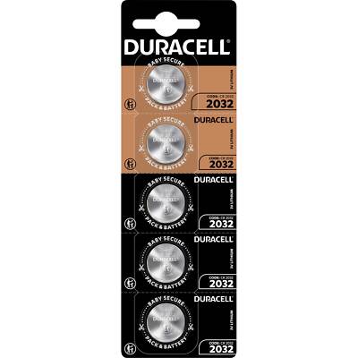 Duracell Batterien Lithium Knopfzellen CR2032 3V 5er Blister