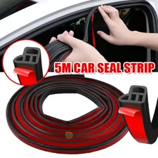 16.4ft Car Rubber Seal Strip Trim Molding Door Edge Lock Protector Weather Strip