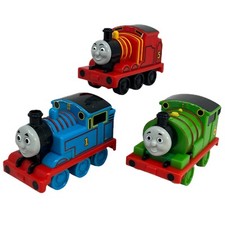 2009 Mattel Thomas  Friends THOMAS PERCY JAMES Pull Back  Go Racer Trains 3pc