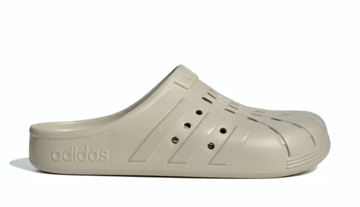 Adidas Adilette Clogs, Ivory / Off White, Men\'s US Size 9 Amazon.com | adidas Unisex-Adult Adilette Clog, Alumina  main image 2