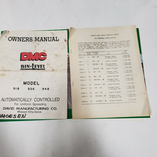 Lot Of 14 Vintage Farm Dryer Bin Manuals & Brochures - Picture 2 of 8