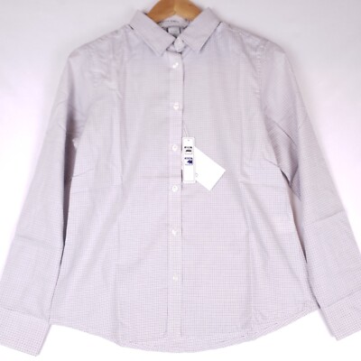 North End Ladies Button-Up Shirt Small Wrinkle Resistant Long Sleeve Office