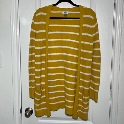 Knitted Cardigan Mustard Cardigan Old Navy Old Navy Women's Open