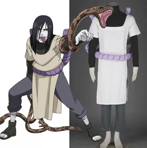 NARUTO Orochimaru Cosplay costume Kostüm cloth manga neu cartoon anmie top new - Imagen 1 de 7
