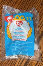 1999 TY Teenie Beanie Baby Nook the Husky Sealed Tag Errors 1993