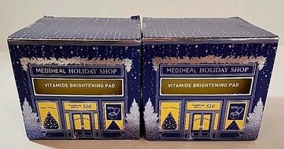 LOT OF 2 Mediheal Holiday Shop Vitamide Brightening Pads 100 Ct Ea K-BEAUTY 9/27