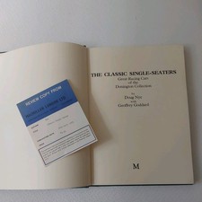 The CLASSIC SINGLE SEATERS Car BOOK. 1975 Doug Nye. 1st EDITION Press Review H/B