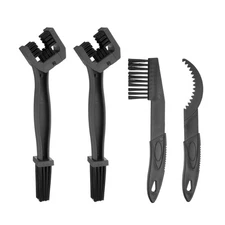 4Pcs Bicycle Chain Cleaning Tool Set Bike Clean Brush Kit for Cleaning, Black