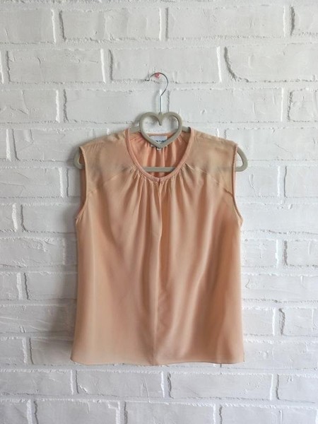 Women Bimba y lola Shirt Peach Silk 34 / XS / 42