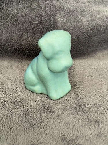 Vintage Van Briggle Ming Blue Dog Pottery