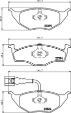 HELLA PAGID Bremsbelagsatz Scheibenbremse 8DB 355 009-021 für AUDI A2 8Z0 TDI