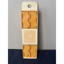 10” Set of 2 Wizard Gold Wavy Shaped Taper Room Essentials Candle New