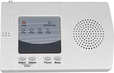 HTZSAFE Wireless Alarm Receiver,Multifunctional RF Receiver (UK plug)