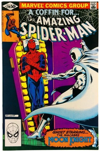 Amazing Spider-Man #220 1981 Marvel Comics VF/NM Comic Book Direct Moon Knight