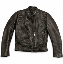 Harley-Davidson Women's Black Leather Motorcycle Jacket Size 36W Made in Korea