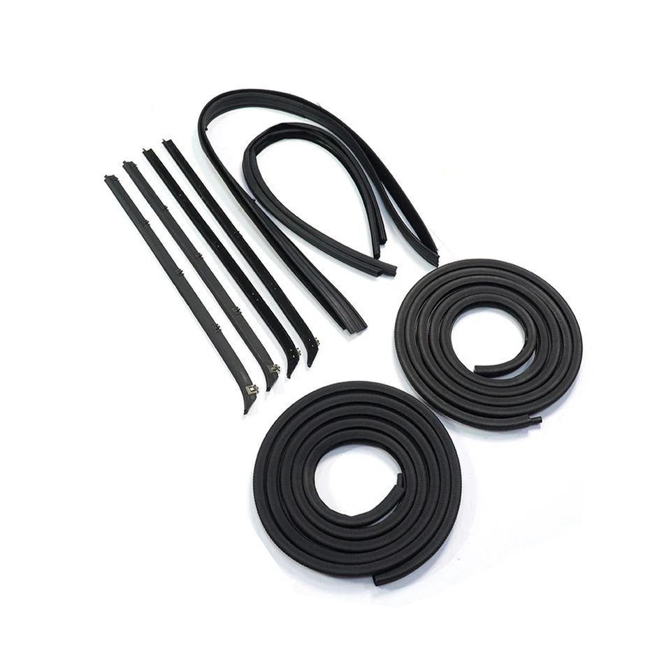 10X Rubber Door Window Weatherstrip Seal Kit For 1980-1993 Dodge Truck D/W 150 Foto 3 de 4