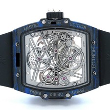 Hublot Spirit of Big Bang Carbon Blue 42mm 645.QL.7117.RX Skeleton 100 Limited 4