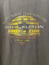 Vintage Eric Clapton Original  Royal Albert Hall T Shirt XL Gray