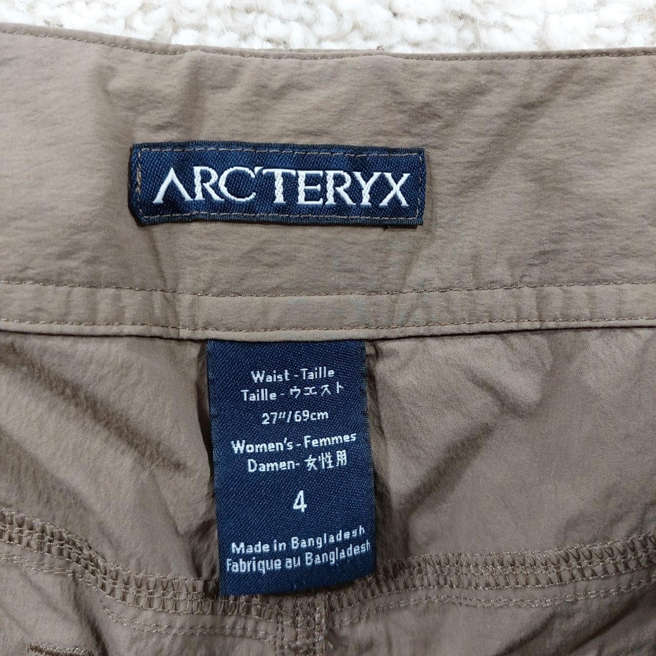 Arc'teryx Parapet Pantaloncini da Escursionismo Donna Taglia 4 Nylon Elasticizzato Marrone Chiaro 11" In