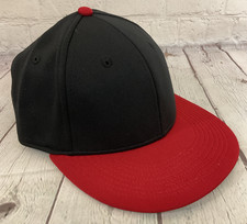 OC Sports TGS1930X Q3 100 Polyester Outdoor Fitted Hat Black Red S/M