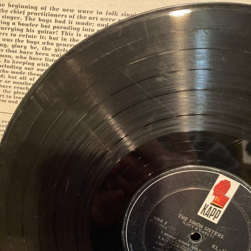 THE SIMON SISTERS Lucy & Carly-LP- KAPP KL1359- Fair Vinyl- w/pix!! - Picture 8 of 11