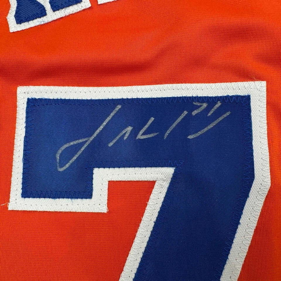 Autographed/Signed Josh Hader Houston Orange Baseball Jersey JSA COA - Image 3 of 4