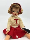 Vintage Ideal Tammy Doll Cheerleader Outfit Megaphone Baton Tags Shoes Hat 12"