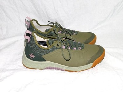 Muck Boots 11 Women Green Outscape Shoes Lace Up Sneakers Waterproof Garden Walk