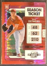 2022 Panini Chronicles Contenders Optic Pink Pulsar Prizm Rookie #7 Reid Detmers