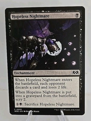 Hopeless Nightmare MTG Wilds of Eldraine Regular