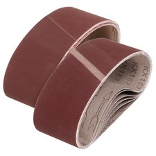 4 x 21 Inch Sanding Belts, 15 Pcs 80/120/150/240/400 Grit Aluminum Oxide Belt