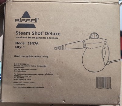 Bissell Steam Shot Deluxe 39N7A Handheld Surface Steam Sanitizer & Cleaner - NEW