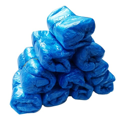 #ad 100 Pieces Disposable Plastic Shoe Cover PE Waterproof Shoe Cover for Hotel Home $4.29